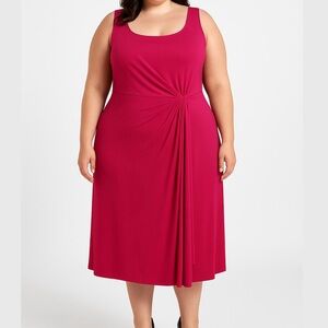 Lauren Ralph Lauren Pink Midi Dress